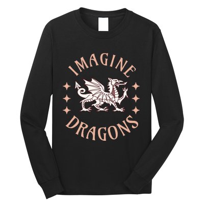 Imagine Magical And Mythical Fantasy Dragons For Long Sleeve Shirt