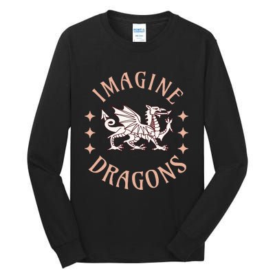 Imagine Magical And Mythical Fantasy Dragons For Tall Long Sleeve T-Shirt