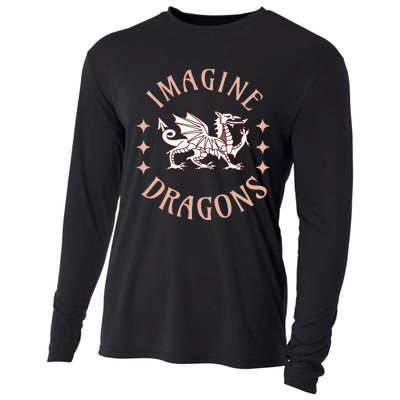 Imagine Magical And Mythical Fantasy Dragons For Cooling Performance Long Sleeve Crew