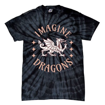 Imagine Magical And Mythical Fantasy Dragons For Tie-Dye T-Shirt