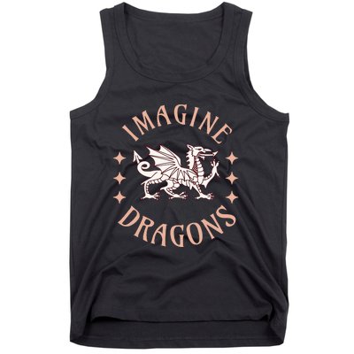 Imagine Magical And Mythical Fantasy Dragons For Tank Top