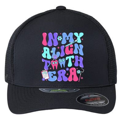 In My Align Teeth Era Dental Hygienist Dental Hygiene Month Flexfit Unipanel Trucker Cap