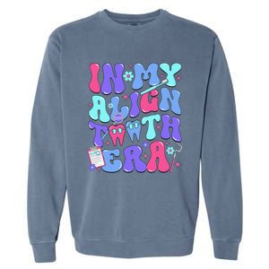 In My Align Teeth Era Dental Hygienist Dental Hygiene Month Garment-Dyed Sweatshirt