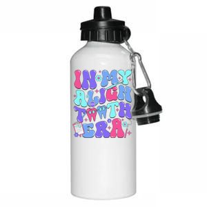 In My Align Teeth Era Dental Hygienist Dental Hygiene Month Aluminum Water Bottle