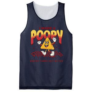 I Made A Poopy And My Tummy Felt Better Adult Humor Meme Mesh Reversible Basketball Jersey Tank