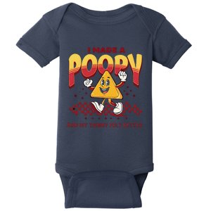 I Made A Poopy And My Tummy Felt Better Adult Humor Meme Baby Bodysuit