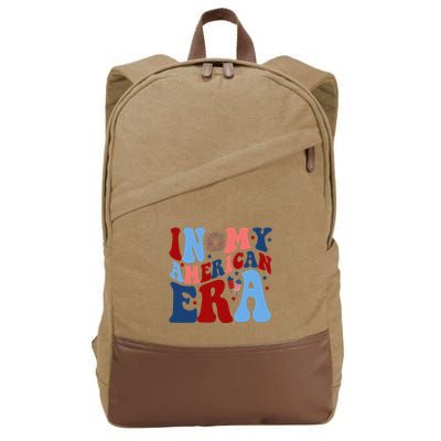 In My American Era Festive 4th Of July Summer Cotton Canvas Backpack