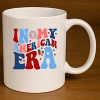In My American Era Festive 4th Of July Summer 11oz C Handle Ceramic Mug