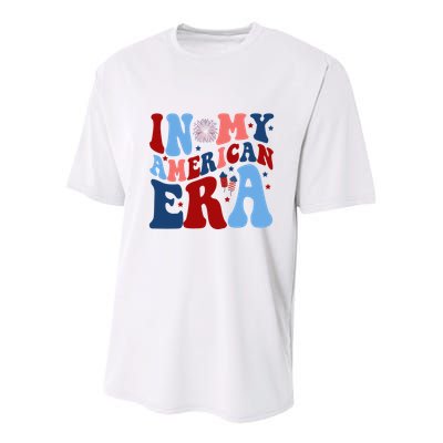 In My American Era Festive 4th Of July Summer Youth Performance Sprint T-Shirt