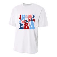 In My American Era Festive 4th Of July Summer Youth Performance Sprint T-Shirt