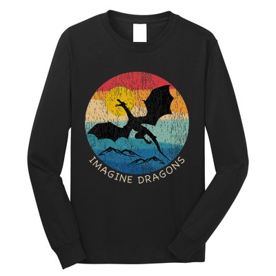 Imagine Magical And Mythical Fantasy Dragons Long Sleeve Shirt