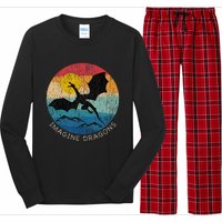 Imagine Magical And Mythical Fantasy Dragons Long Sleeve Pajama Set