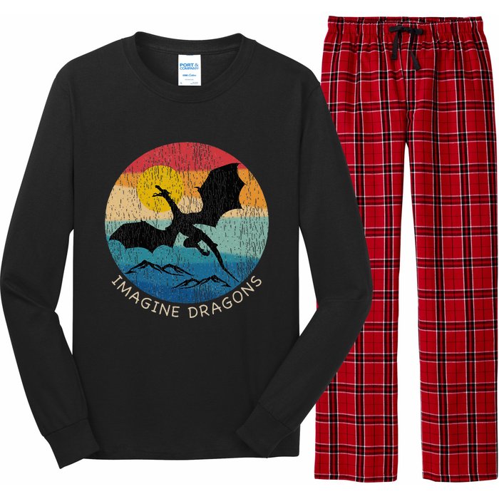 Imagine Magical And Mythical Fantasy Dragons Long Sleeve Pajama Set