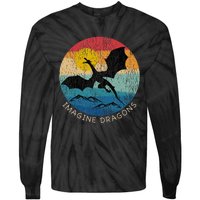 Imagine Magical And Mythical Fantasy Dragons Tie-Dye Long Sleeve Shirt