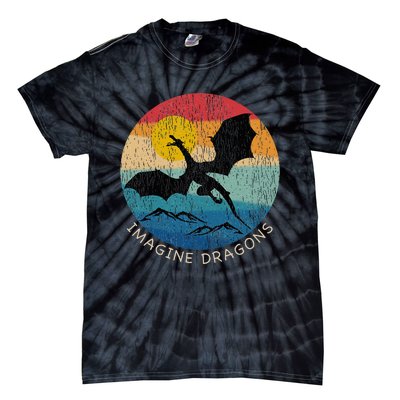 Imagine Magical And Mythical Fantasy Dragons Tie-Dye T-Shirt