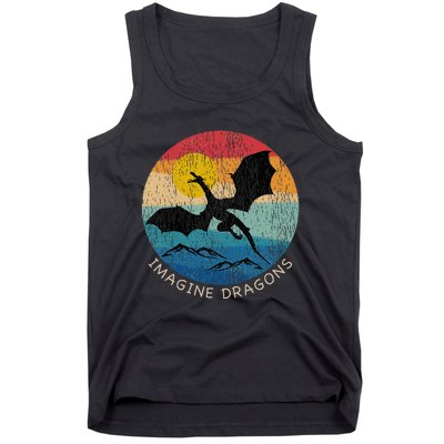 Imagine Magical And Mythical Fantasy Dragons Tank Top