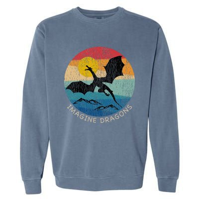 Imagine Magical And Mythical Fantasy Dragons Garment-Dyed Sweatshirt