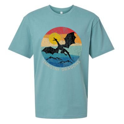 Imagine Magical And Mythical Fantasy Dragons Sueded Cloud Jersey T-Shirt