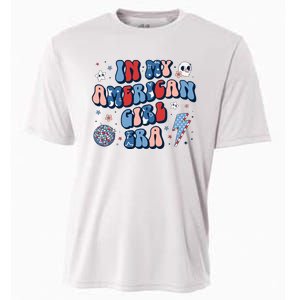 In My American Girl Era Retro 4th Of July Fourth Groovy Cooling Performance Crew T-Shirt