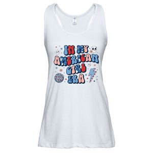 In My American Girl Era Retro 4th Of July Fourth Groovy Ladies Essential Flowy Tank