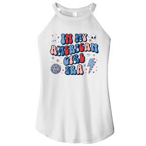 In My American Girl Era Retro 4th Of July Fourth Groovy Women's Perfect Tri Rocker Tank