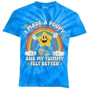 I Made A Ppy And My Tummy Felt Better Kids Tie-Dye T-Shirt