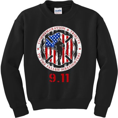 In Memory And Honor Of Firefighters Remembering 9/11 Kids Sweatshirt