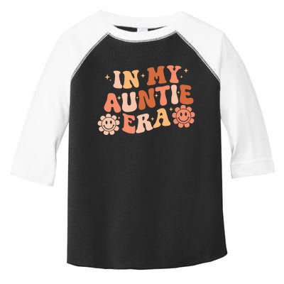 In My Auntie Era Niece Nephew Matching Groovy Toddler Fine Jersey T-Shirt