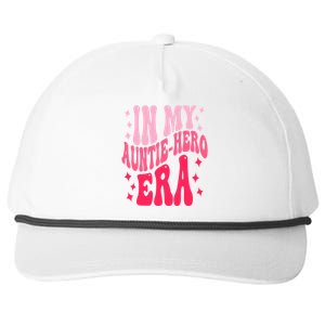 In My Auntie Hero Era Groovy Aunt Mothers Day Snapback Five-Panel Rope Hat