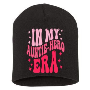 In My Auntie Hero Era Groovy Aunt Mothers Day Short Acrylic Beanie