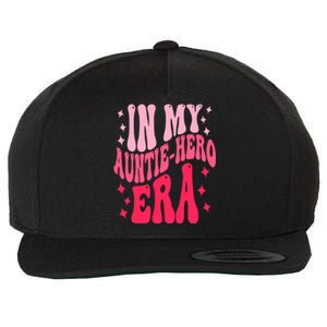 In My Auntie Hero Era Groovy Aunt Mothers Day Wool Snapback Cap