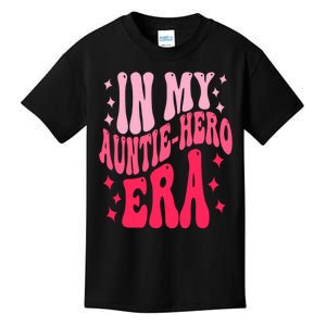 In My Auntie Hero Era Groovy Aunt Mothers Day Kids T-Shirt