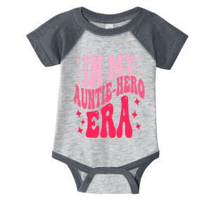 In My Auntie Hero Era Groovy Aunt Mothers Day Infant Baby Jersey Bodysuit