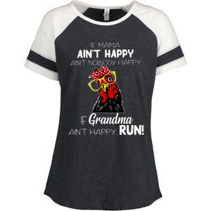 If Mama AinT Happy AinT Nobody Happy If Grandma AinT Enza Ladies Jersey Colorblock Tee