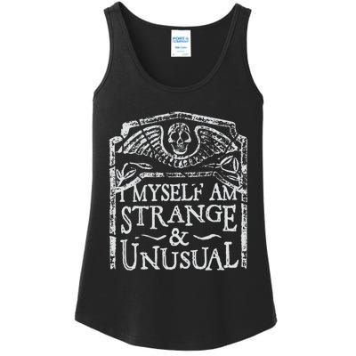 I Myself Am Strange And Unusual Ladies Essential Tank