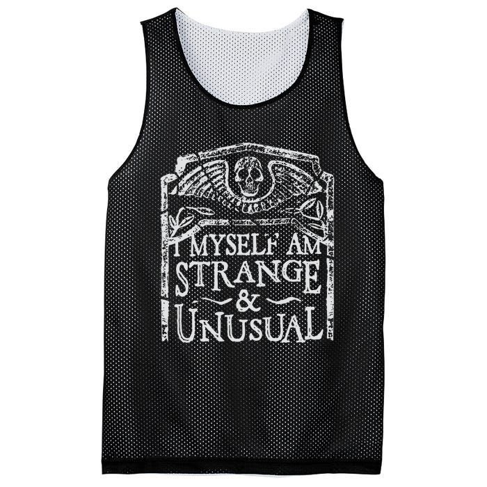 I Myself Am Strange And Unusual Mesh Reversible Basketball Jersey Tank