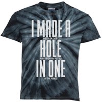 I Made A Hole In One Funny Golf Sport Lover Kids Tie-Dye T-Shirt