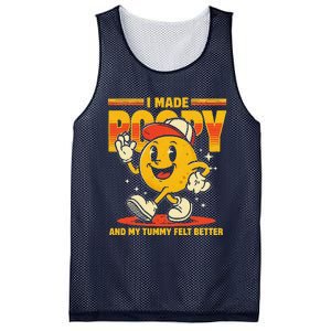 I Made A Poopy And My Tummy Felt Better Adult Humor Meme Mesh Reversible Basketball Jersey Tank