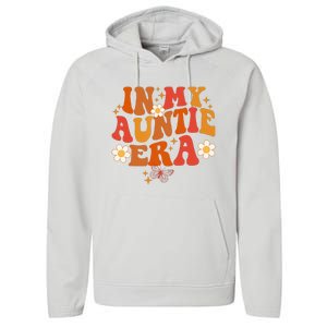 In My Auntie Era Baby Announcement Cute For Cool Auntie Club Performance Fleece Hoodie