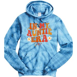 In My Auntie Era Baby Announcement Cute For Cool Auntie Club Tie Dye Hoodie