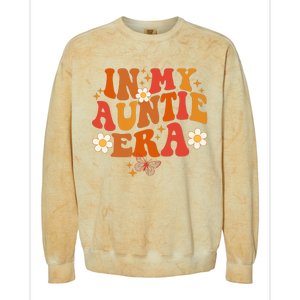 In My Auntie Era Baby Announcement Cute For Cool Auntie Club Colorblast Crewneck Sweatshirt