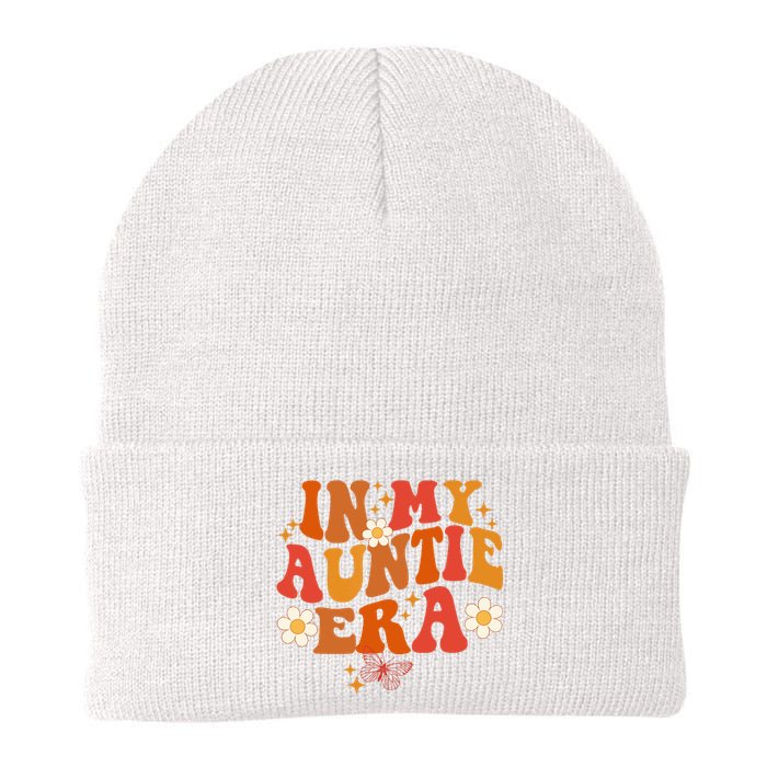 In My Auntie Era Baby Announcement Cute For Cool Auntie Club Knit Cap Winter Beanie