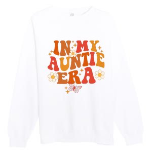 In My Auntie Era Baby Announcement Cute For Cool Auntie Club Premium Crewneck Sweatshirt