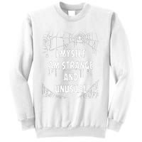 I Myself Am Strange Unusual Spooky Spider Halloween 80s 90s Sweatshirt