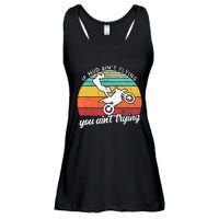 If Mud Ain't Flying You Ain't Trying. Funny Dirt Biker Ladies Essential Flowy Tank