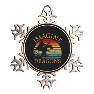 Imagine Magical And Mythical Fantasy Dragons Metallic Star Ornament