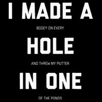I Made A Bogey On Every Hole And Threw My Putter In One 7-Panel Snapback Hat