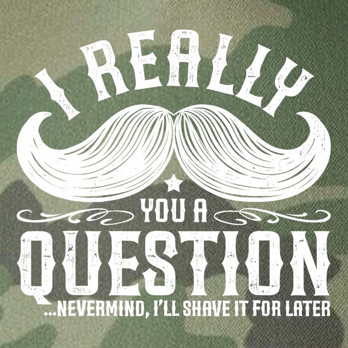 I Must Ask You A Question Funny Moustache Nerd Legacy Tie Dye Trucker Hat