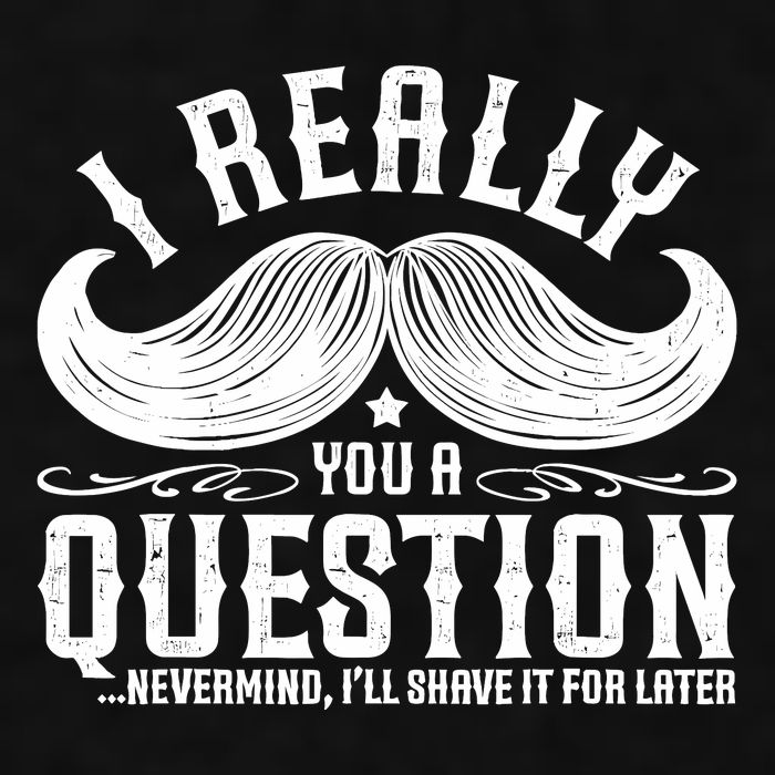 I Must Ask You A Question Funny Moustache Nerd Ladies PosiCharge Tri-Blend Wicking Tank