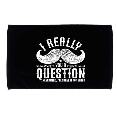 I Must Ask You A Question Funny Moustache Nerd Microfiber Hand Towel